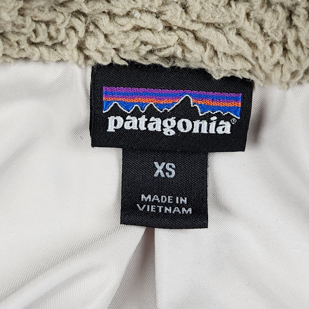 Patagonia Los Gatos Vest Womens XS El Cap Khaki Sherpa Fleece Full Zip 25216‎ - Picture 7 of 11